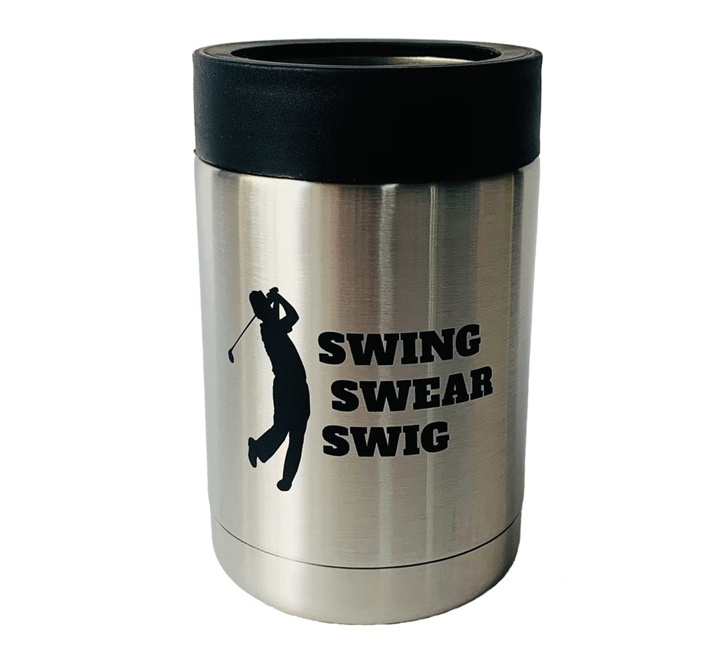 Funny Golf Can Cooler - Golf Gift  - Golf Coozie for Beer, Hard Seltzer, Seltzer Water, Soda