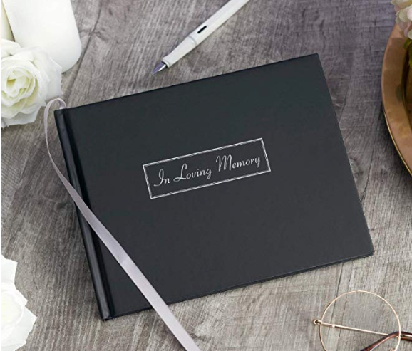 The Cherished Company Funeral Guest Book and Memory Table Sign