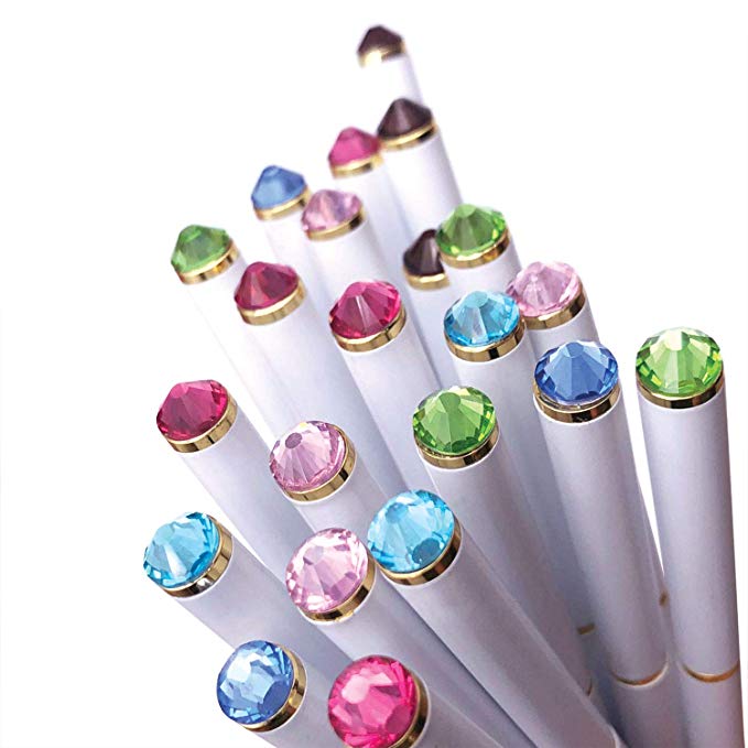 ETCBUYS 12 Pack Diamond Pens - Gold, Gold fancy pens for women, pen with  diamond
