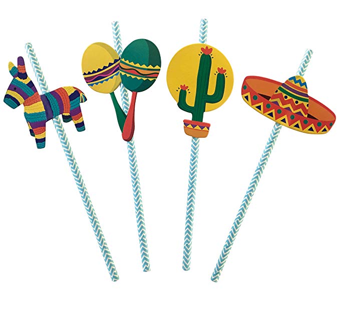 Fiesta Party Straws (Set of 32)