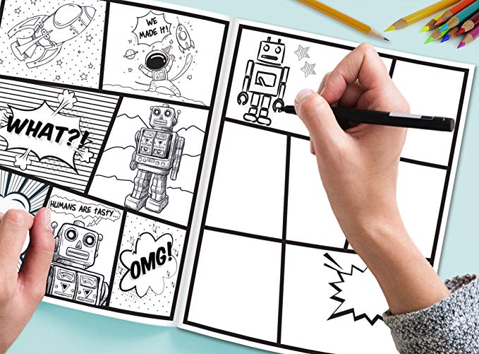 Comic Art Journal: Draw And Write Journal For Kids